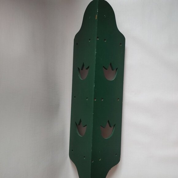 BEAUTIFUL Tulip Wall Shelf Wood Country Home Spring Decor - Picture 3 of 4